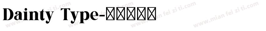 Dainty Type字体转换